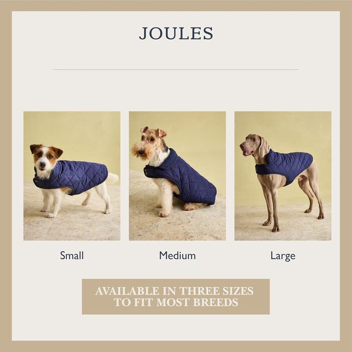 Чоловічий та собачий стьобаний плащ Rosewood Joules, темно-синій, розмір L