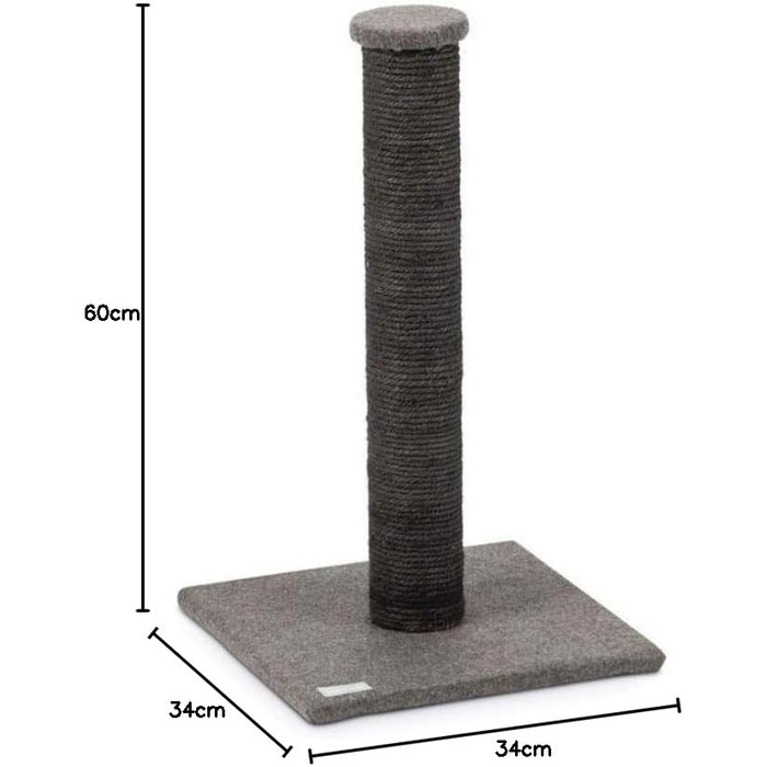 Дряпальня для котів Karlie Gina, сіра, 34x34x60 см