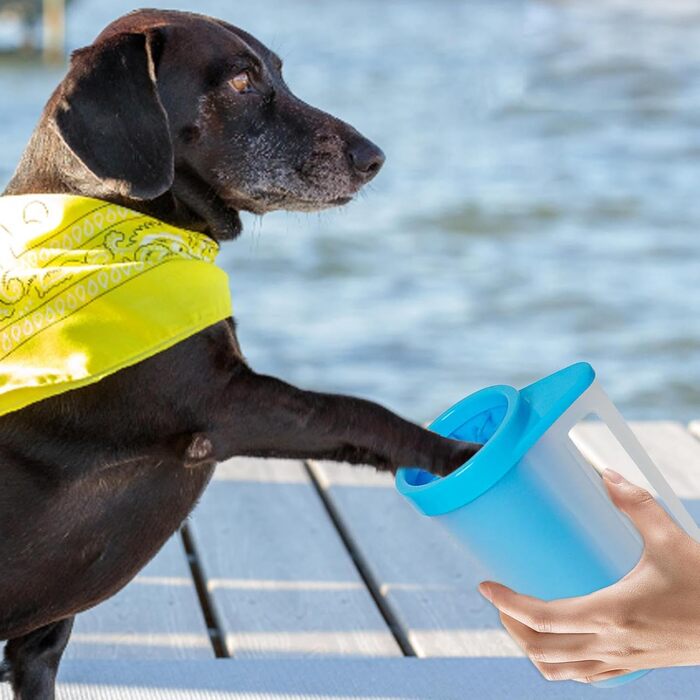 Очисник для лап собак з силікону, портативний, знімний, для пральної машини, з щіткою, Dome B.As Picture