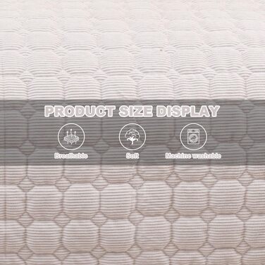 Захисний чохол для дивану LiveGo для тварин, м'яка підстилка для собак та котів, 90x90x12 см, бежевий