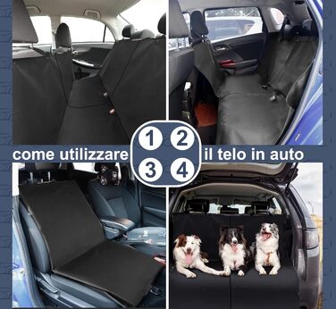 Захисний чохол для автокрісла Lupex 4-в-1 для собак, універсальний, 137 x 147 см, для собак та котів, авто, SUV, вантажівка, гамак, захист багажника, водовідштовхуючий та стійкий до подряпин