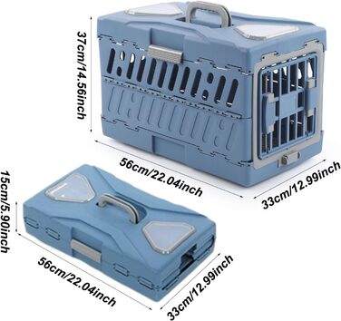 Транспортна переноска для котів та собак Palaufr: складана, дихаюча, для подорожей, авто, літака