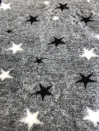 Килимок для собак Elropet Premium 30mm, неслизький, S/M/L для маленьких та великих собак, Vet Bed, найвища якість (S 80cm X 50cm, сірий зірки)