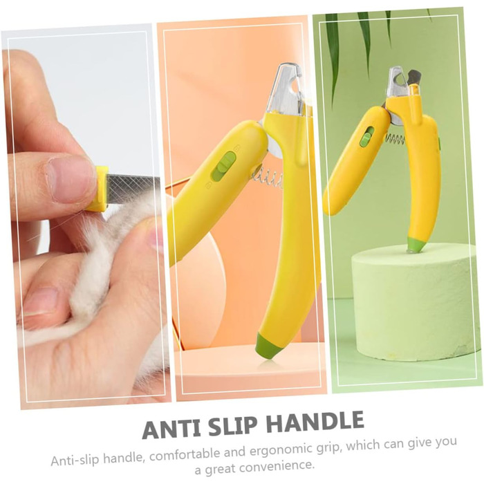 Набір для стрижки кігтів для собак та котів Supvox (набір 3 шт.) - професійний інструмент для догляду за тваринами, нержавіюча сталь, жовтий