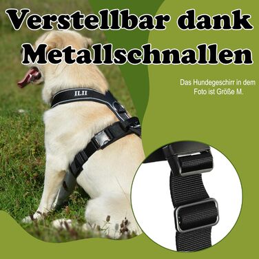 Нашийник для собак ILII - міцний, елегантний та комфортний. Унікальний дизайн для середніх та великих собак. Чорний, мінімальне покриття.