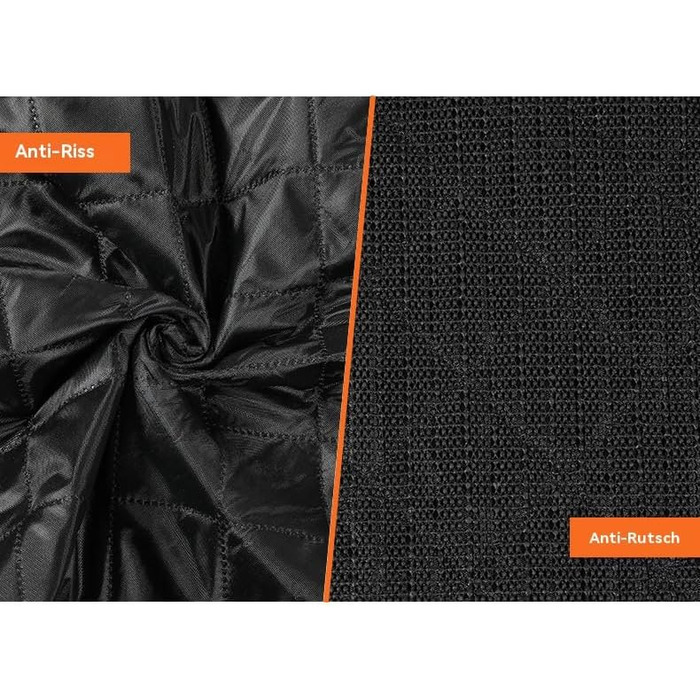 Захист для автосидіння для собак GlobalTrend – водовідштовхувальний, нековзний, 4-в-1 з боковими захистами, захистом від подряпин та кишенями – для собак будь-якого розміру