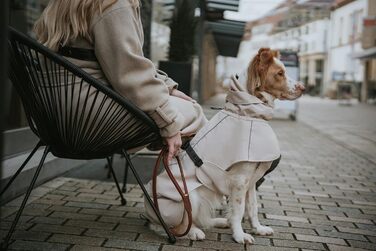 Теплий водонепроникний теплий накидка для собак HUNTER NORDBY, колір кремовий, розмір 55x55