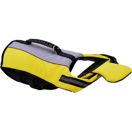 Жилет для плавання для собак, жовтий (L) з Airbag, ручкою та світловідбиваючими смугами