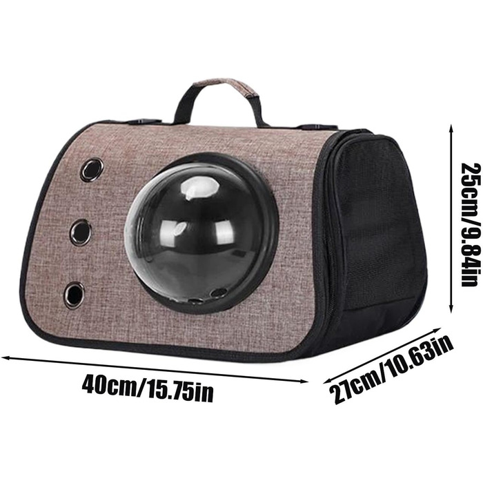 Транспортна сумка для кота/собаки: переноска для кота, переноска для собаки, дорожній аксесуар для тварин, складана переноска для маленьких та середніх котів/собак (Сірий)