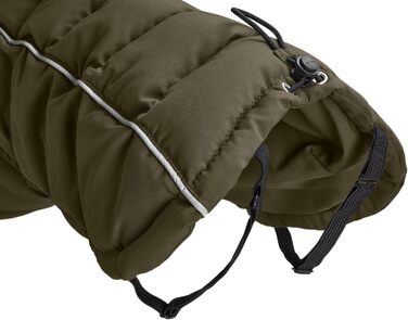 Накидка для собак HUNTER Paxson Mops & Co., оливковий колір, водонепроникна, з відбиваючими елементами, для маленьких собак