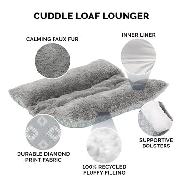 Килимок-ліжко для собак Furhaven Trail Pup S, портативний, з сумкою, для подорожей, миючий, складаний, блакитно-сірий (Aqua/Granitgrau), 46x41x7 см