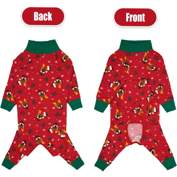 Комбінезон для собак після операції – післяопераційний одяг для собак, альтернатива конусу E-Halsband 2XL, ідеально на Новий рік