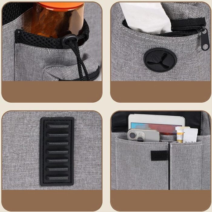 Рюкзак для котів з висувним посудом – переноска для тварин, розширювана, дихаюча, складана, для подорожей, піших прогулянок, транспортування, сірий (з чорною основою)