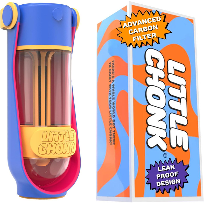 Фляга для собак Lil Gulp з фільтром на основі активованого вугілля, BPA-free, висувний насадок, для подорожей, 40 мл