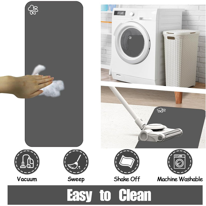 Килимок для корму собак та котів, великий, поглинаючий, антиковзкий, швидковисихаючий, для мисок, захист від бруду та води