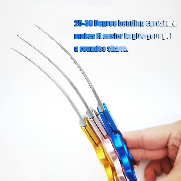 Професійна вигнута ножиця для грумінгу собак, 16,5 см, 440C сталь, для обличчя та лап