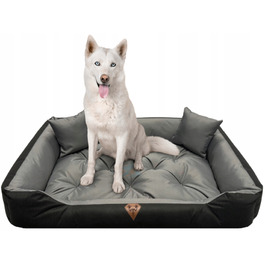 Ліжко-канапа для собак Dogs 4 Life, чорна, 100 см x 75 см