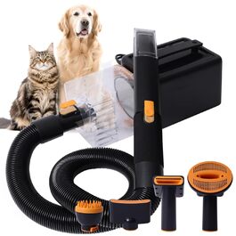 Фен для собак Kanonen-Stil, білий, 2400W, регулювання швидкості та температури, LYCSJDPWH-DE (7 в 1: сушка, пилосос, стрижка)