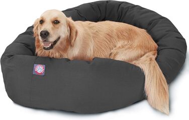Ліжко-бублик для собак Pet Products, 40 дюймів, сіре
