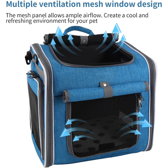 Корзина для велосипеда Demseyq Hunde – велосипедна сумка-рюкзак для собак з вентиляцією, регульована переноска для прогулянок та подорожей