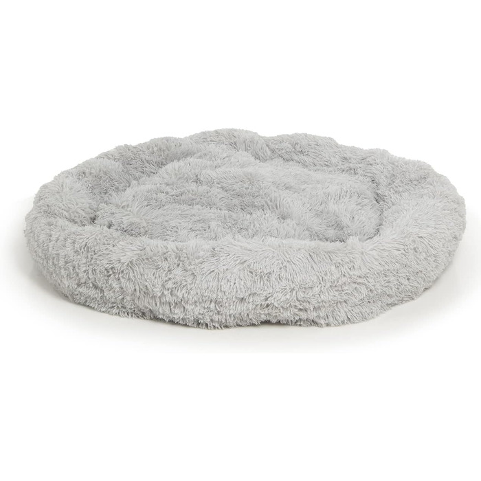 Wallace & Jones | Плюшеве ліжко для собак Sarnia - XL, сірий, 115 x 115 x 26 см