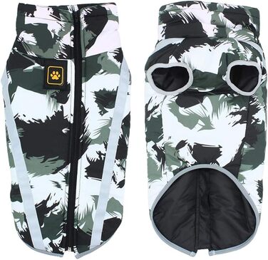 Теплий зимовий одяг для собак та котів Idepet: куртка, жилет, костюм з отвором для повідка, чорний, 3XL