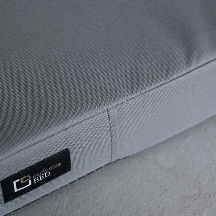 Килимок для собак Tina Grosse - лежанка для собак середнього та маленького розміру. Лежанка для собак з тканини Kodura, миється, водонепроникна, м'яка, довговічна, стійка до зношування та розривів (XXL, 120x90x8 см, світло-сірий)