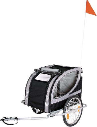 Підстилка для собак Karlie Doggy Liner Paris De Luxe Teflon®, сіро-чорна, розмір L (148x90x88 см)