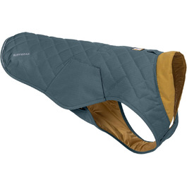 Стильна куртка для собак RUFFWEAR Stumptown, синя, S, утеплена, з отвором для шлейки, преміум-якість, зносостійка, для прогулянок