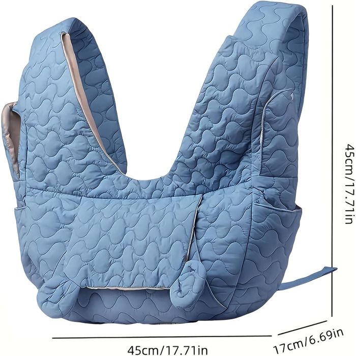 Рюкзак для кота | Дихаючий та м'який з кишенями, переноска для маленьких собак та кошенят, для прогулянок, подорожей, кемпінгу та верхової їзди (Сапфір)