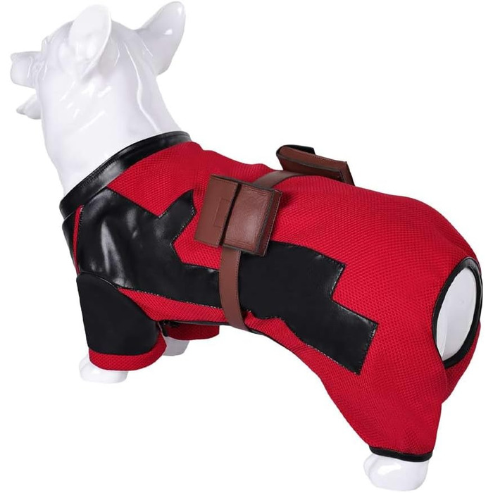 Костюм для собаки, одяг для тварин, Dead Wade, косплей, Хелловін, карнавал, розмір S, червоний