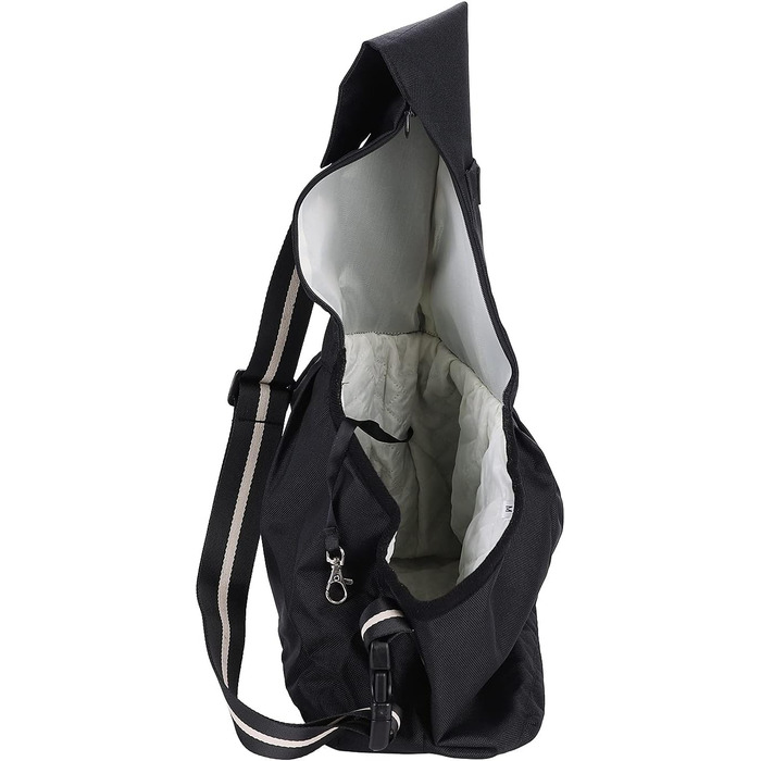 Сумка-слінг для собак маленьких порід, чорна (M) - переноска для тварин, регульована, з кишенею