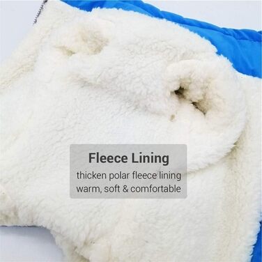 Водонепроникна куртка для собак з флісовою підкладкою, тепла зимова куртка для собак, одяг для собак, синього кольору для чоловіків