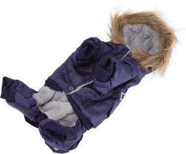 GLOGLOW Зимова куртка для собак, тепла куртка з капюшоном для маленьких собак (M), блакитна