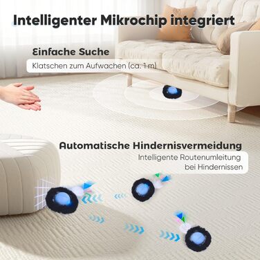 Іграшка для котів GoldenSun: м'ячик-дзиґа з інтерактивною активністю, килимок з мишками, приховане місце з 5 отворів, блакитний колір