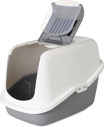 Торгівля туалетом для котів NESTOR сірого кольору 56 x 39 x 38,5 см