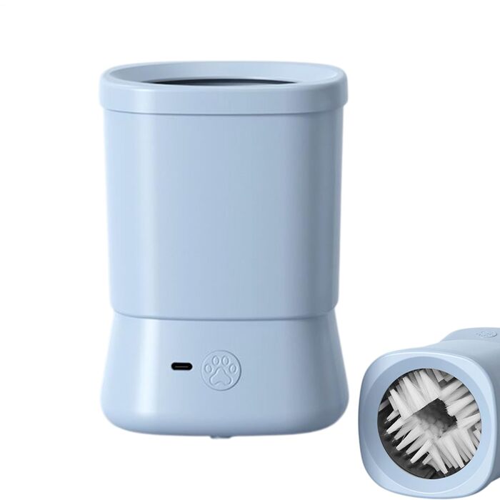 Автоматичний очищувач лап для собак, 2 режими очищення, комплект для догляду за тваринами, блакитний