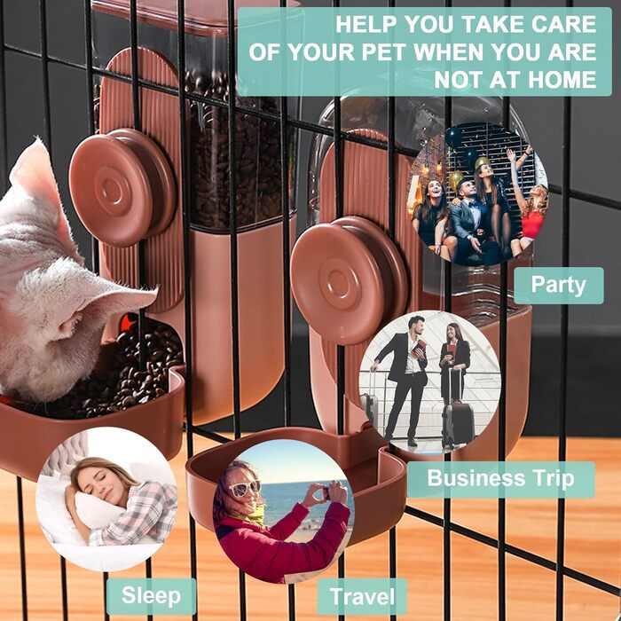 Автоматичний диспенсер води Lemtrflo для кліток, годівниця для кроликів, свиней, хоряків, зелений (коричневий)