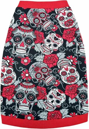 Футболка Kotomoda Sphynx для котів Sphynx, червоний череп (XS)