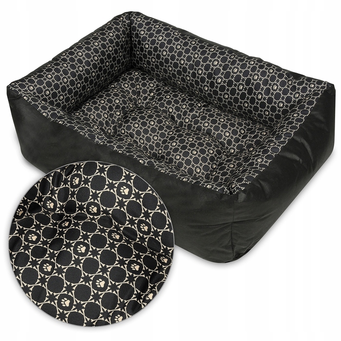Ліжко-канапе для собак Superkissen24, чорне, 90 см x 120 см