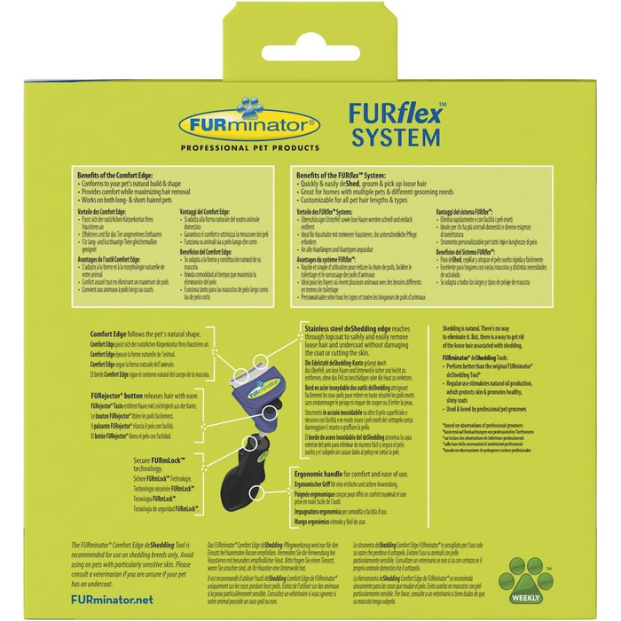 FURminator FURflex для собак маленьких порід: щітка для видалення підшерстка та іграшка для грумінгу