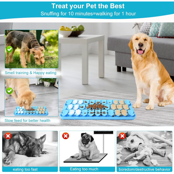 Силіконова пошукова килимок для собак (лист)