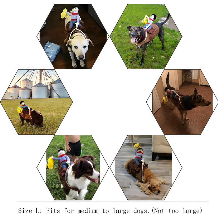 Костюм для собак Delifur: Ковбойський стиль, розмір XL