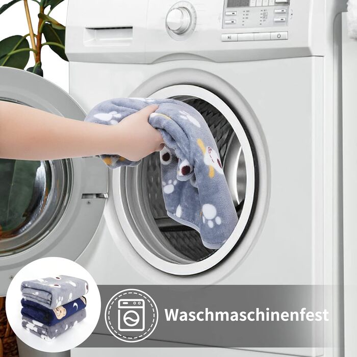 М'яка ковдра для собак та котів Demigeat, 3 шт. - плюшева, миюча, для малого та середнього розміру, для весни та літа, сірого кольору