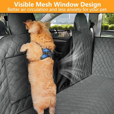 Захисний чохол на сидіння автомобіля для собак, Tesla Model Y 2020-2024, штучна шкіра, водовідштовхувальний, стійкий до подряпин, для заднього сидіння, килимок для тварин, автомобільна гамак з сіткою