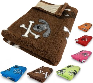 Лежанка для собак Elropet Premium: коврик, килимок, лежанка для маленьких та великих собак, неслизька, розмір M (100x80 см), колір коричневий