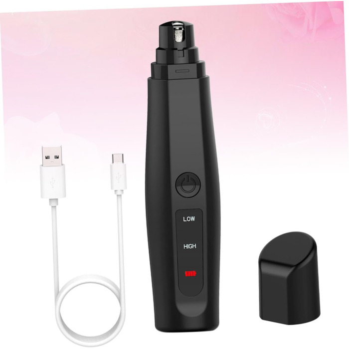 Електричний триммер для нігтів Milisten для собак та котів. Безпечний, тихий, з алмазним покриттям, довговічний