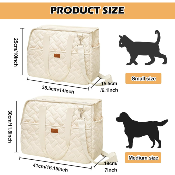 Транспортна сумка для собак та котів до 5 кг – переноска для маленьких тварин, складна, дихаюча, з ременем безпеки, ідеальна для прогулянок, подорожей та авто (35x25x15,5 см)