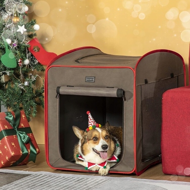 Переноска для собак PetsFit, коричнева, L/XL (64 см x 79,5 см x 56 см)