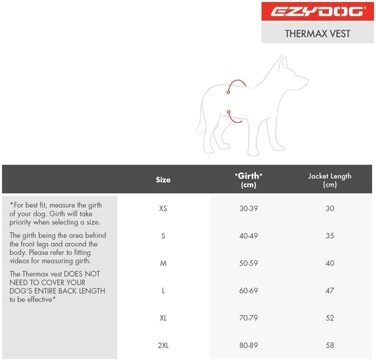 Водонепроникний флісовий жилет для собак EzyDog Thermax з рефлективними смужками, для малих, середніх і великих порід, чорний, з захистом живота